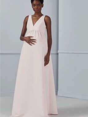 Maternity Bridesmaid Dress (Ice Blue)